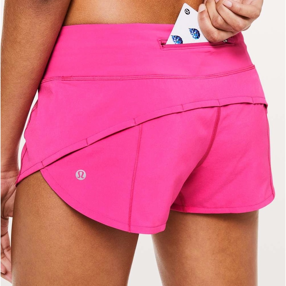 Lululemon Speed Up Low-Rise Lined short 2.5” in Sonic Pink